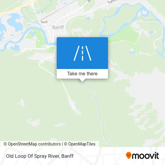 Old Loop Of Spray River map