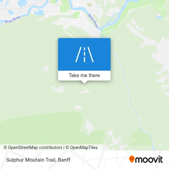 Sulphur Moutain Trail map