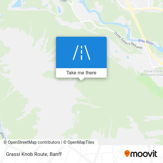 Grassi Knob Route map