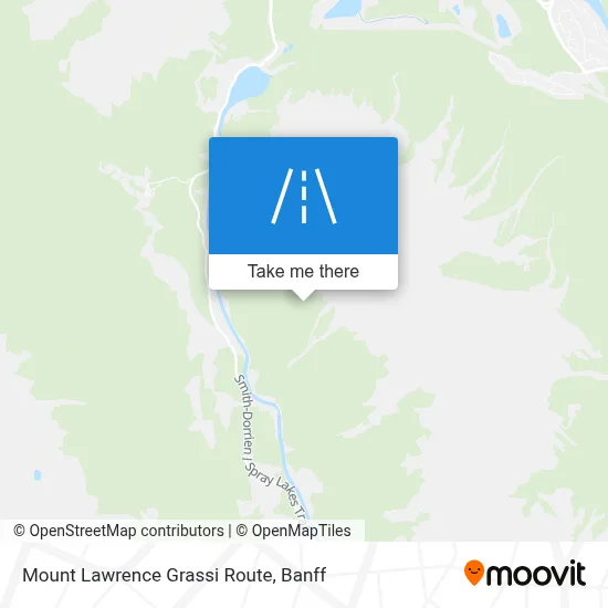 Mount Lawrence Grassi Route map