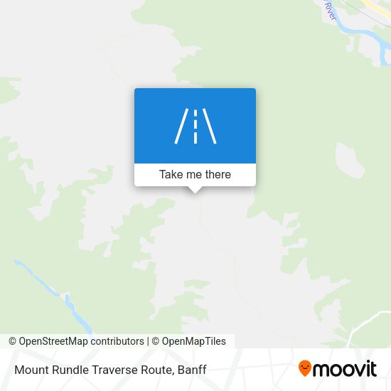Mount Rundle Traverse Route map
