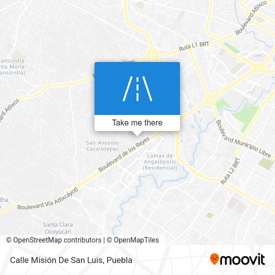 Calle Misión De San Luis map