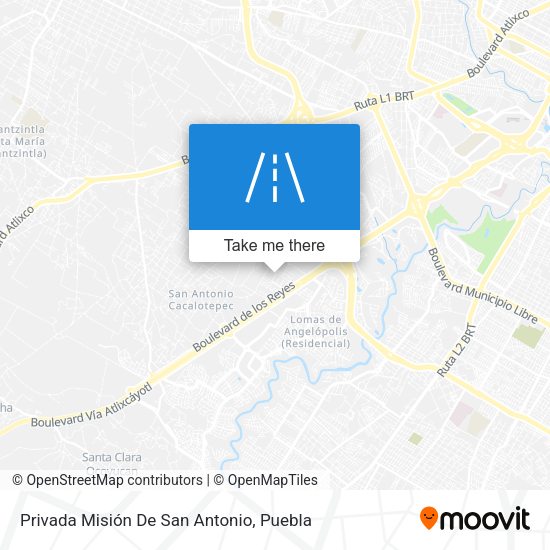 Privada Misión De San Antonio map