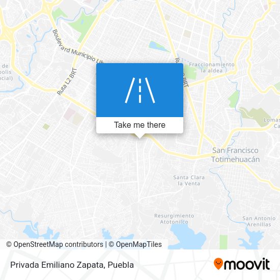 Privada Emiliano Zapata map