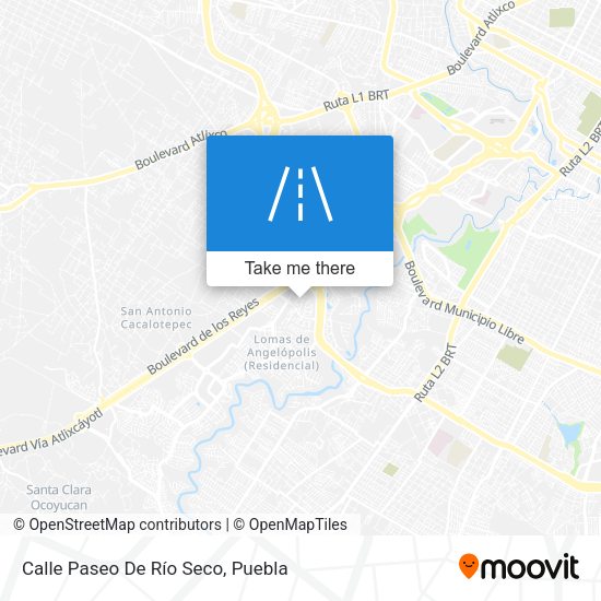 Mapa de Calle Paseo De Río Seco