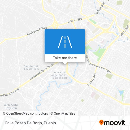 Mapa de Calle Paseo De Borja