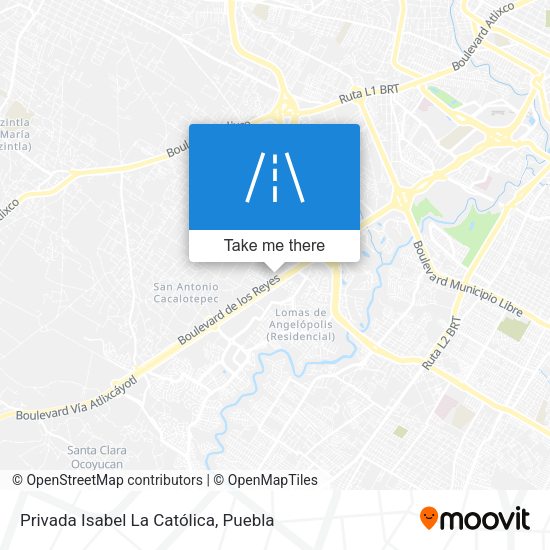 Privada Isabel La Católica map