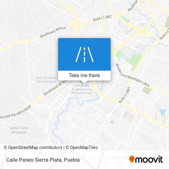 Mapa de Calle Paseo Sierra Plata