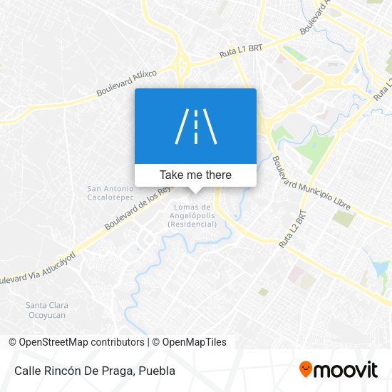 Mapa de Calle Rincón De Praga