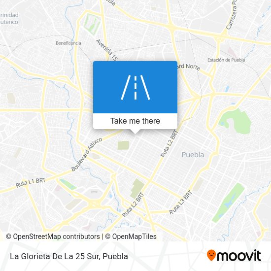 Mapa de La Glorieta De La 25 Sur