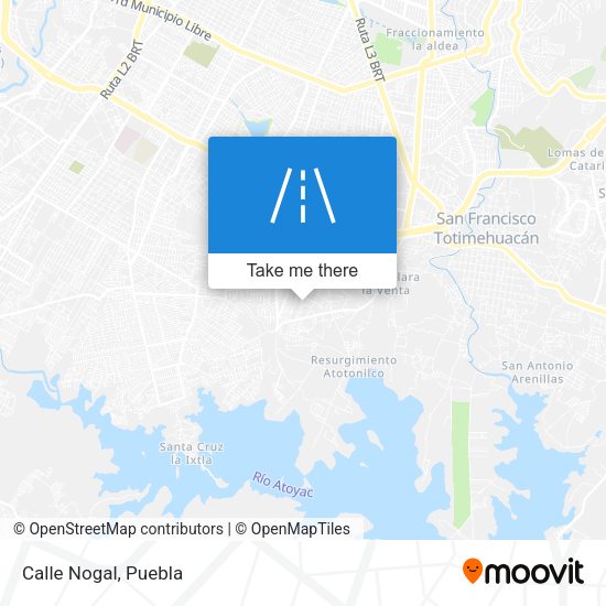 Mapa de Calle Nogal