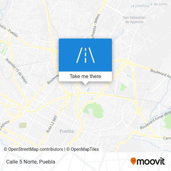 Mapa de Calle 5 Norte