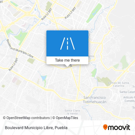 Boulevard Municipio Libre map