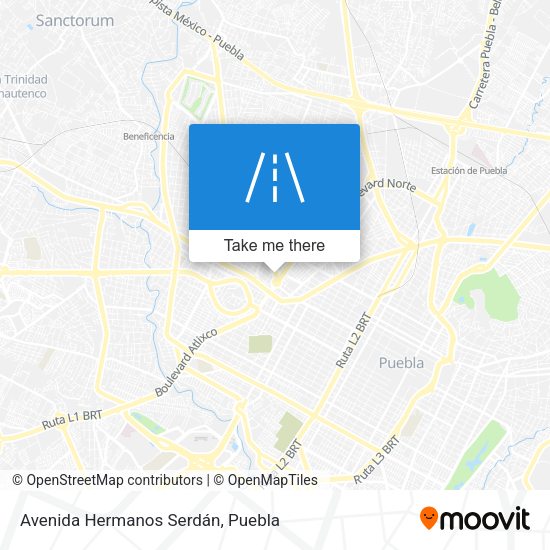 Avenida Hermanos Serdán map