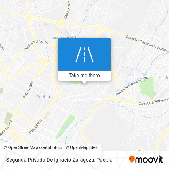 Segunda Privada De Ignacio Zaragoza map