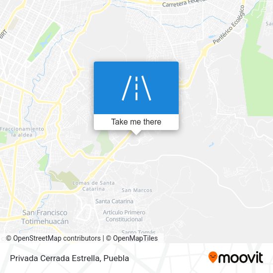 Mapa de Privada Cerrada Estrella