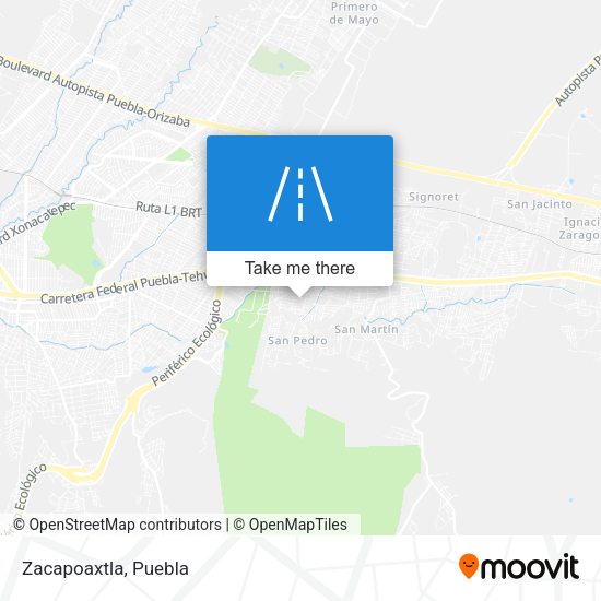 Mapa de Zacapoaxtla