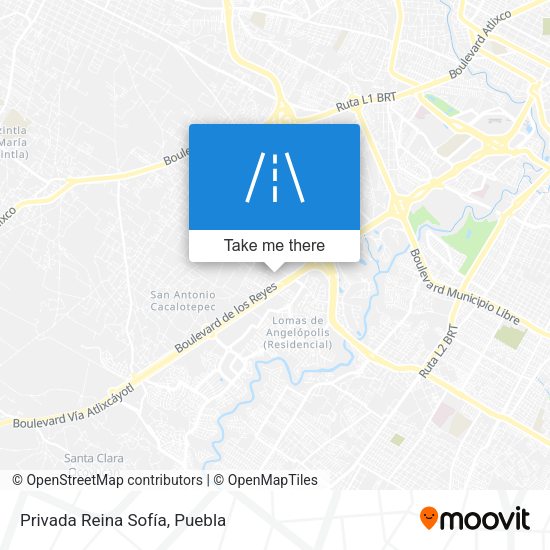 Mapa de Privada Reina Sofía