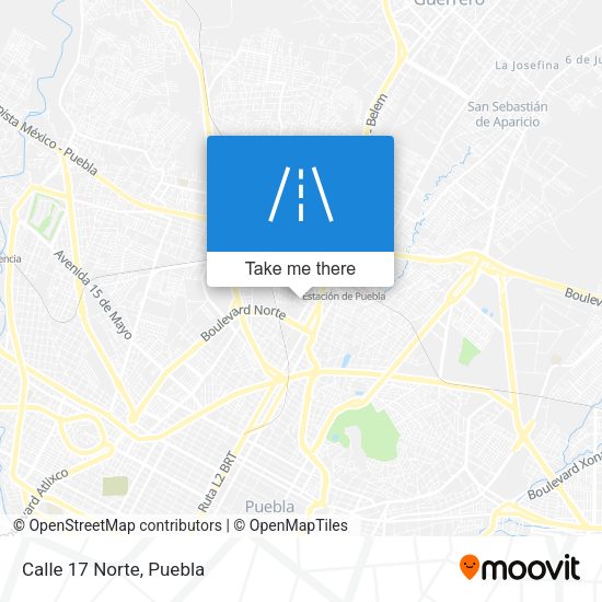 Mapa de Calle 17 Norte