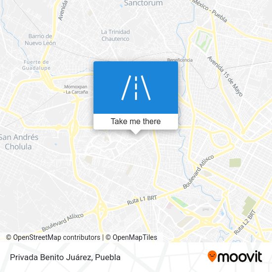 Privada Benito Juárez map