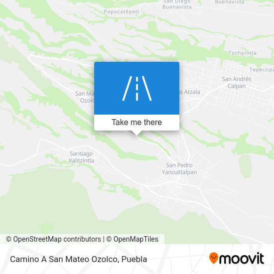 Camino A San Mateo Ozolco map