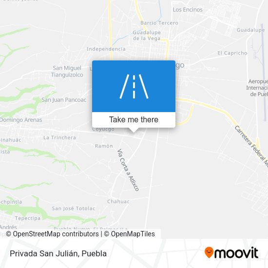 Privada San Julián map