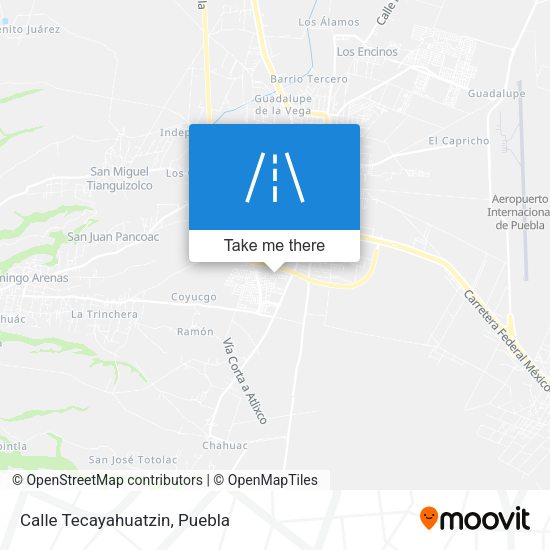 Mapa de Calle Tecayahuatzin