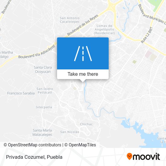 Mapa de Privada Cozumel