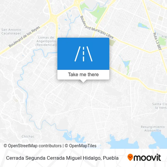 Cerrada Segunda Cerrada Miguel Hidalgo map