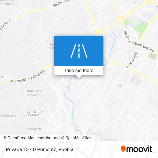Mapa de Privada 137 D Poniente
