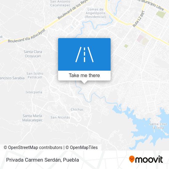 Mapa de Privada Carmen Serdán