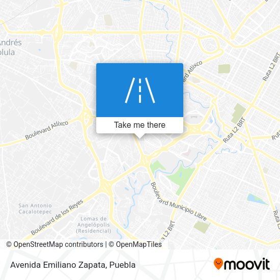 Avenida Emiliano Zapata map
