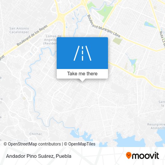 Andador Pino Suárez map