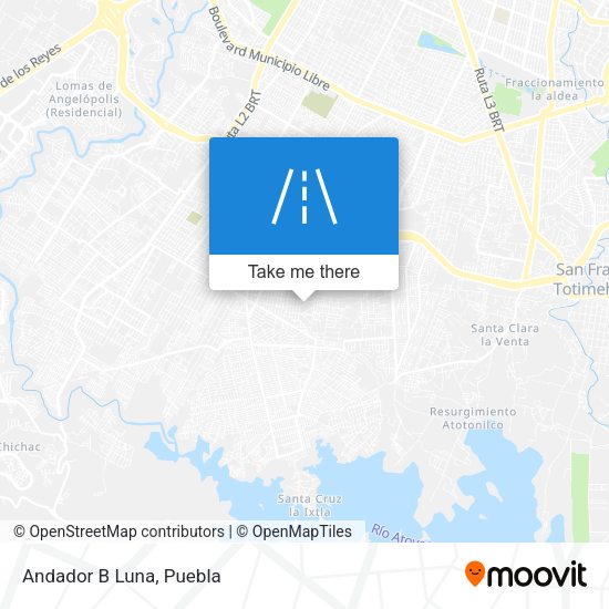 Mapa de Andador B Luna