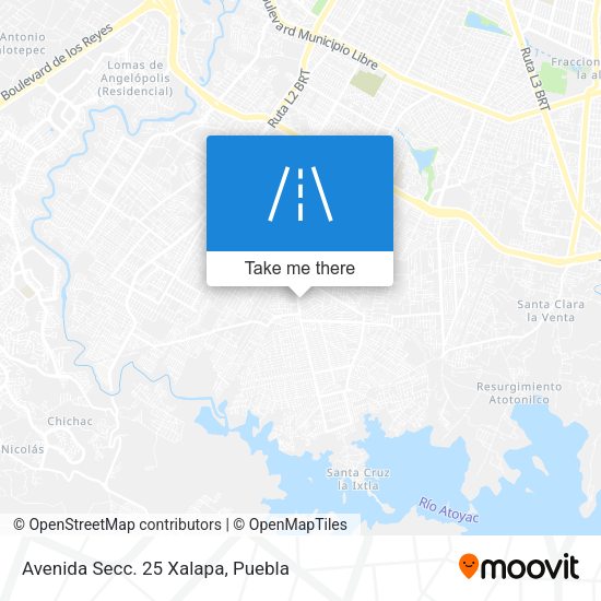 Mapa de Avenida Secc. 25 Xalapa