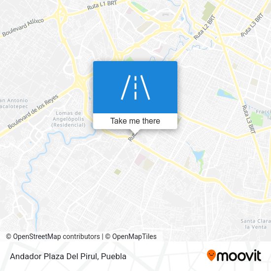 Mapa de Andador Plaza Del Pirul