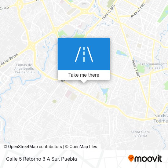 Calle 5 Retorno 3 A Sur map