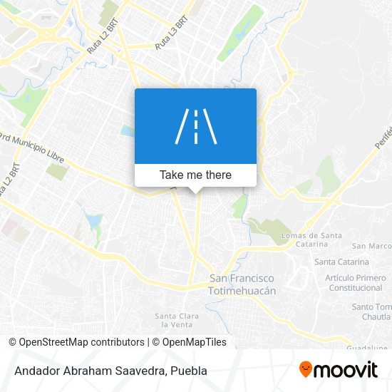 Andador Abraham Saavedra map
