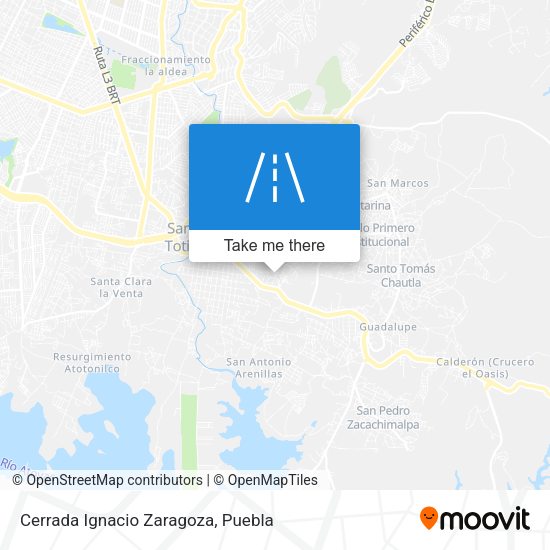 Mapa de Cerrada Ignacio Zaragoza