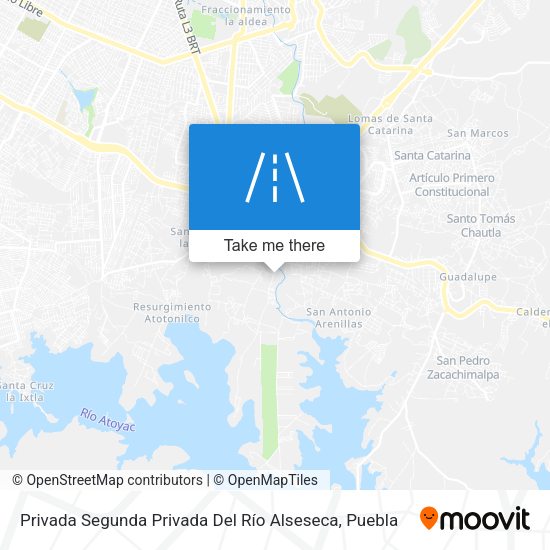 Mapa de Privada Segunda Privada Del Río Alseseca