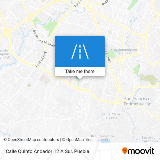 Calle Quinto Andador 12 A Sur map