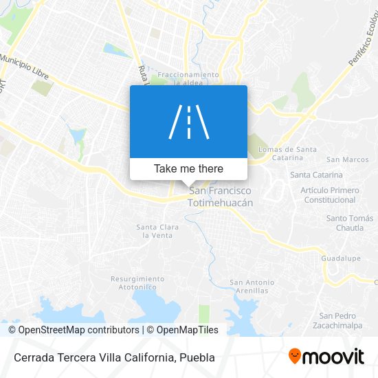 Cerrada Tercera Villa California map