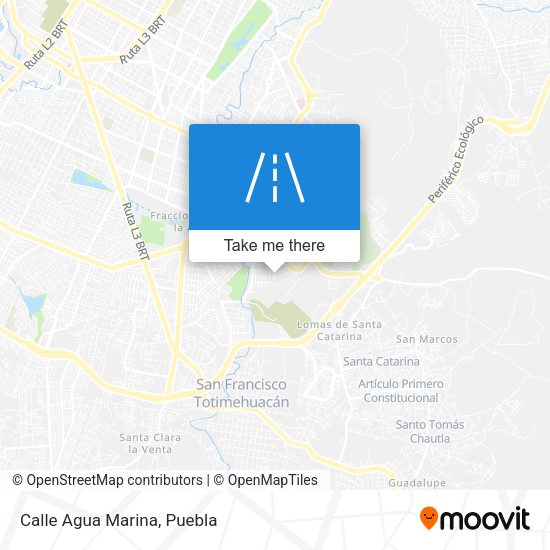 Mapa de Calle Agua Marina
