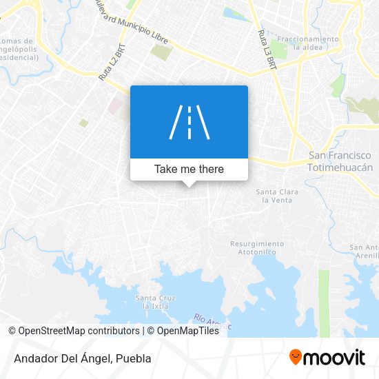 Andador Del Ángel map