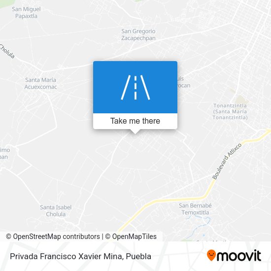 Privada Francisco Xavier Mina map