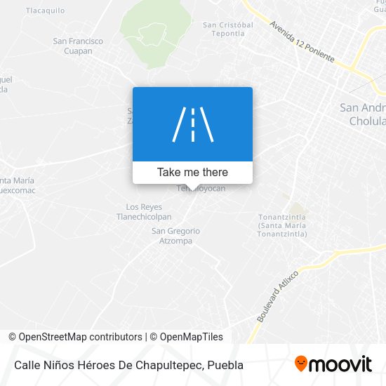 Mapa de Calle Niños Héroes De Chapultepec
