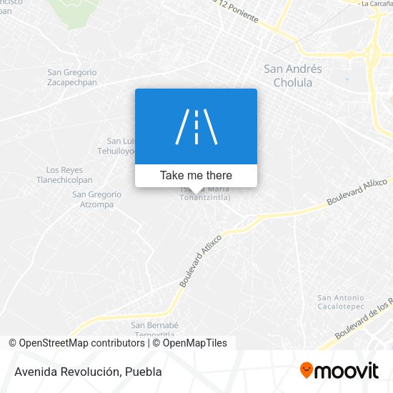 Mapa de Avenida Revolución
