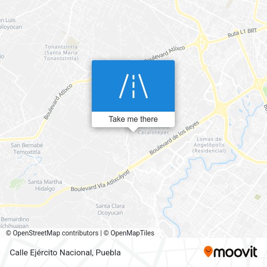 Calle Ejército Nacional map