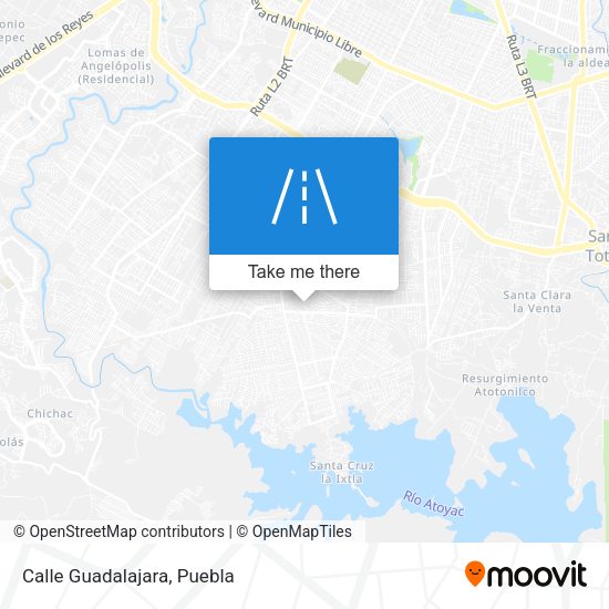 Mapa de Calle Guadalajara