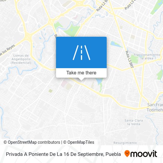 Mapa de Privada A Poniente De La 16 De Septiembre